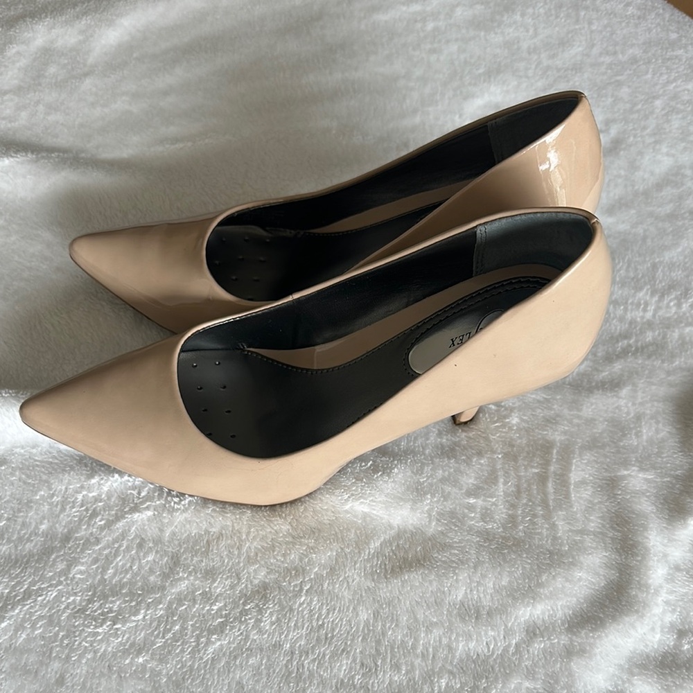 Alfani Tan Kitten Heel Pumps